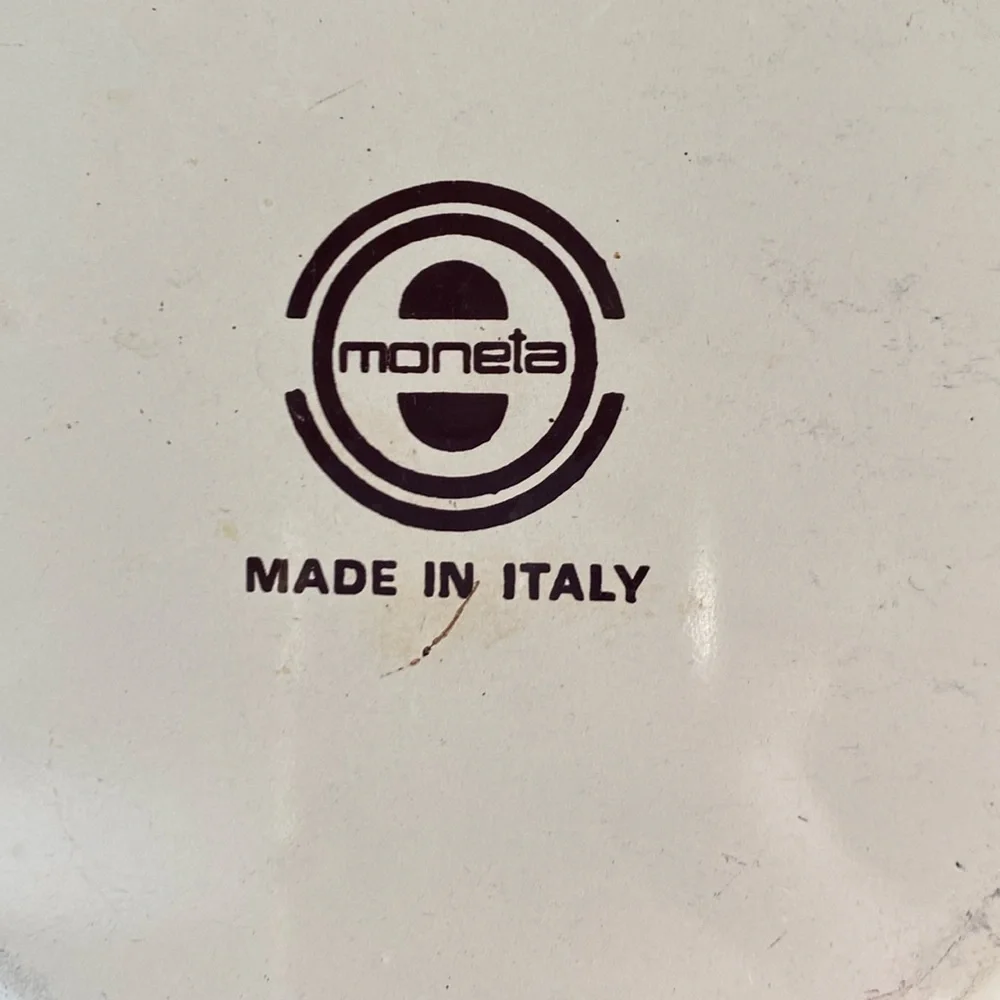Vintage Moneta Italy Mid Century Enamelware  Cookware - Sauce Pot